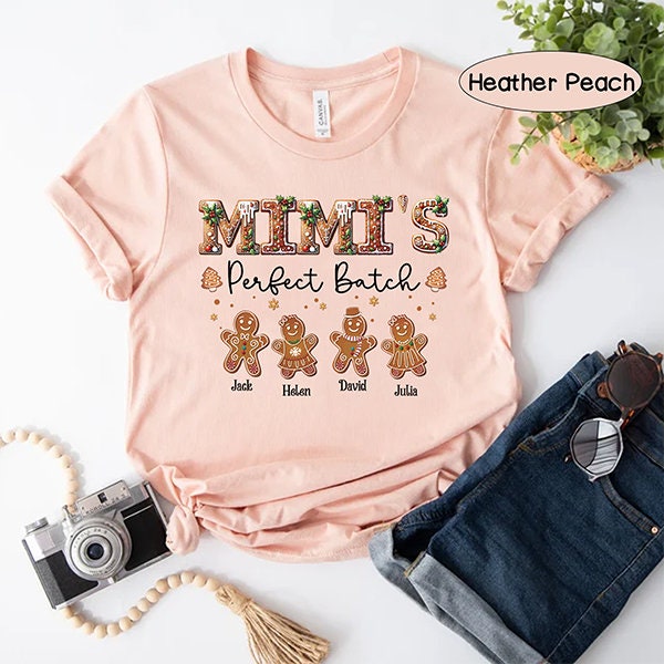 Personalized Grandma’s Perfect Batch Sweatshirt – Gingerbread Grandkids Gift
