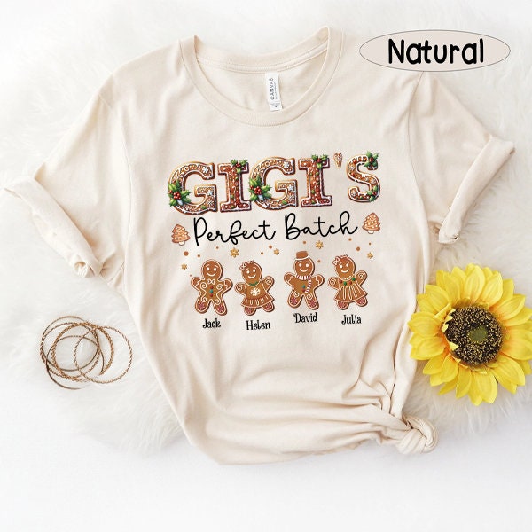 Personalized Grandma’s Perfect Batch Sweatshirt – Gingerbread Grandkids Gift