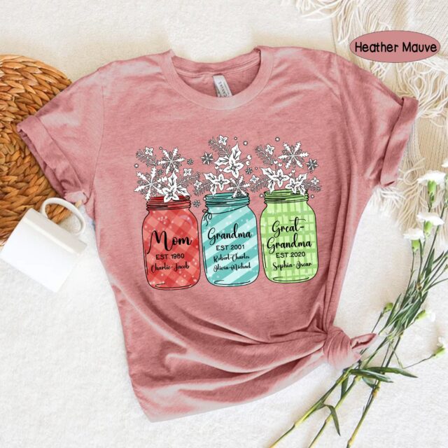 Great Grandma Christmas Sweatshirt with Custom Grandchild Names