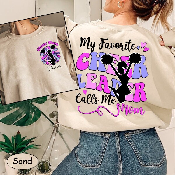 Cheerleader Mom Shirt – My Favorite Cheerleader Calls Me Mom