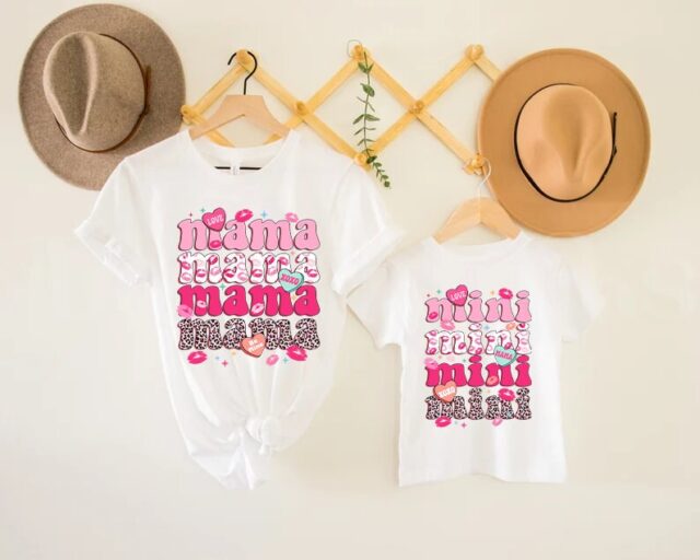 Mama and Mini Matching Valentine Shirt – Mommy and Me Valentine’s Day Tee