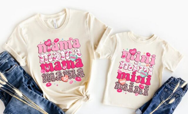 Mama and Mini Matching Valentine Shirt – Mommy and Me Valentine’s Day Tee