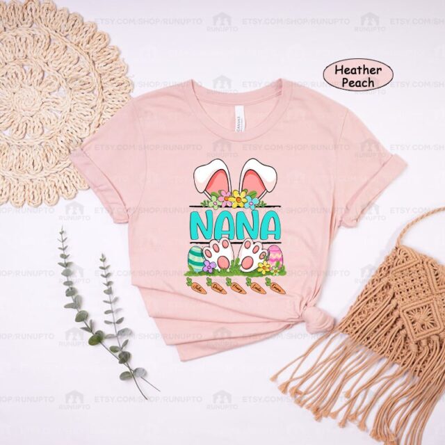 Personalized Easter Grandma Shirt – Bunny Nana, Mimi with Kids’ Names