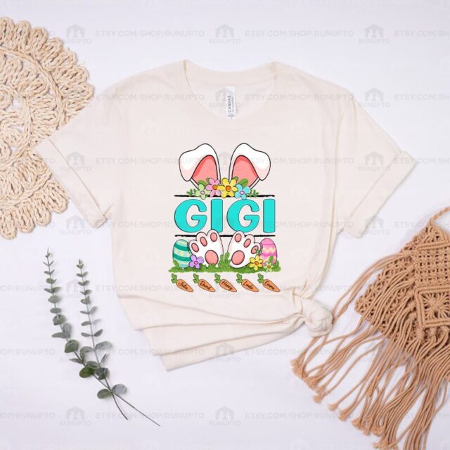 Personalized Easter Grandma Shirt – Bunny Nana, Mimi with Kids’ Names