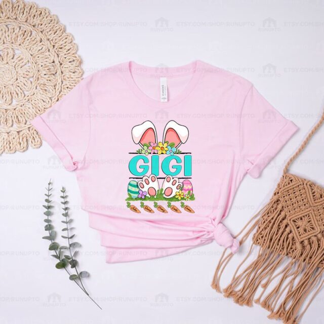 Personalized Easter Grandma Shirt – Bunny Nana, Mimi with Kids’ Names