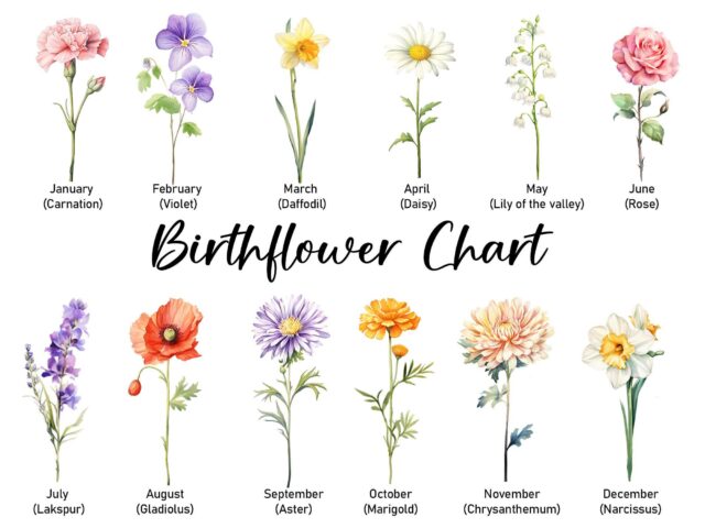 Custom Grandma’s Garden Plant Pot – Birth Month Flowers for Mother’s Day Gift