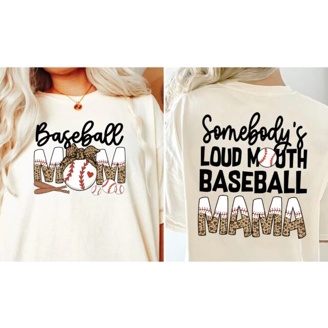 Somebody’s Loud Mouth Baseball Mom Shirt – Sports Mama Gift