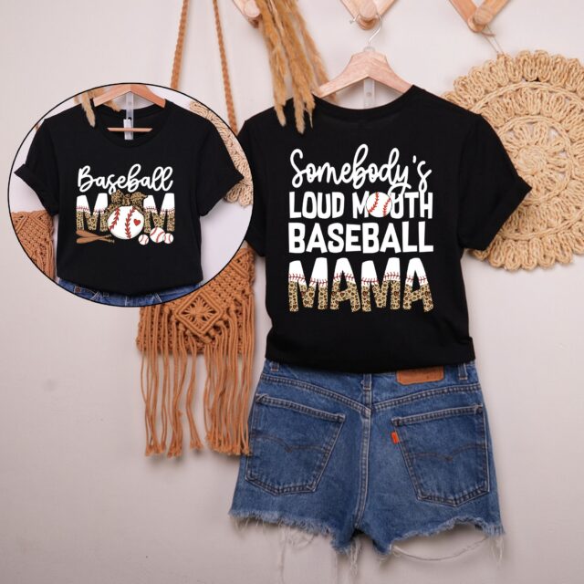 Somebody’s Loud Mouth Baseball Mom Shirt – Sports Mama Gift