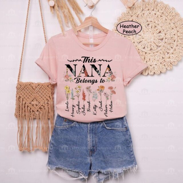 Grandma’s Garden Shirt – Custom Birth Month Flower for Mimi, Nana, Gigi