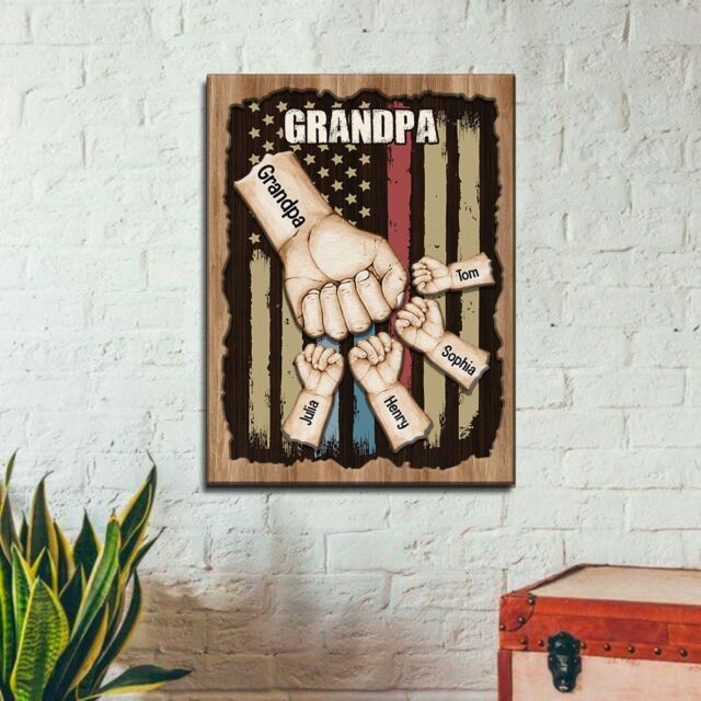Custom Dad Wood Sign – Best Dad Ever Gift from Kids or Daughter