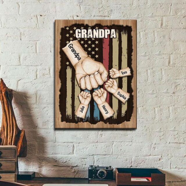 Custom Dad Wood Sign – Best Dad Ever Gift from Kids or Daughter