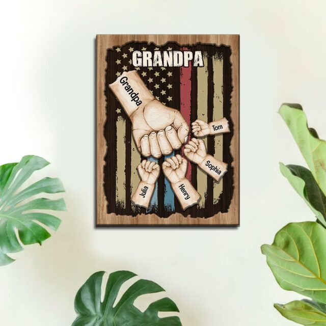 Custom Dad Wood Sign – Best Dad Ever Gift from Kids or Daughter