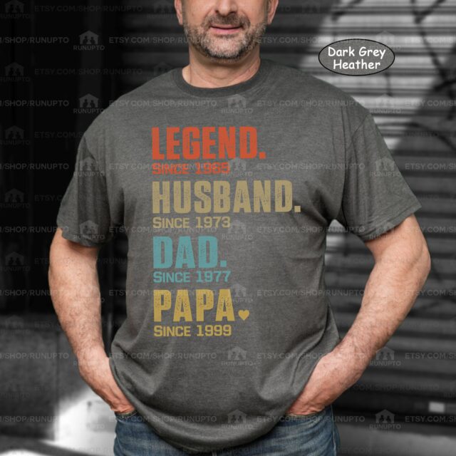Custom Legend Husband, Daddy, Papa Shirt – Personalized Gift for Grandpa for Father’s Day