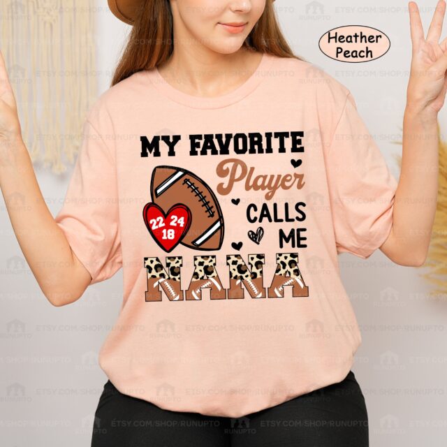 Football Mom Shirt – My Favorite Player Calls Me Mom
