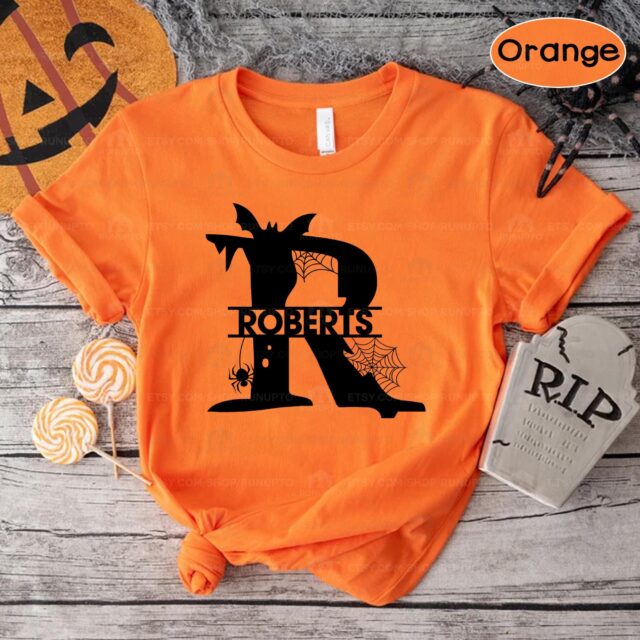 Personalized Halloween Shirt with Custom Names – Family Halloween Outfit