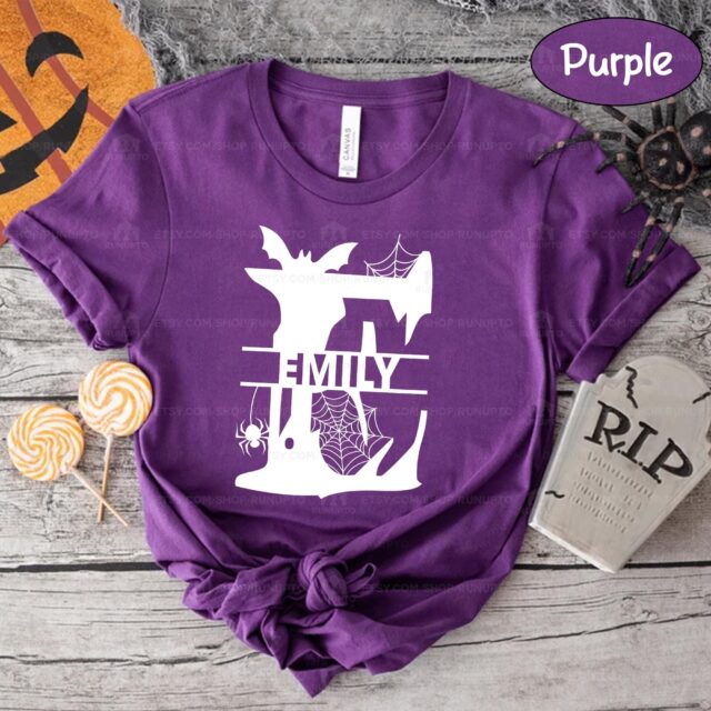 Personalized Halloween Shirt with Custom Names – Family Halloween Outfit