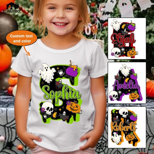 Personalized Halloween Shirt with Custom Names – Family Halloween Outfit