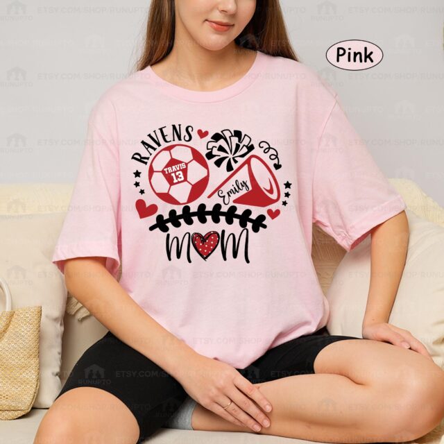 Custom Soccer Mom Shirt – Personalized Name & Number Soccer Mama Tee