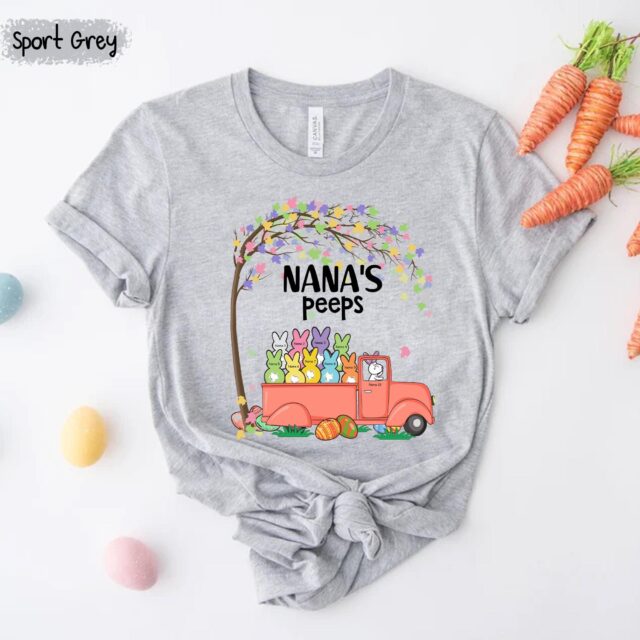 Easter Grandma Shirt – “Grandma’s Little Bunnies” Personalized with Custom Kids’ Names