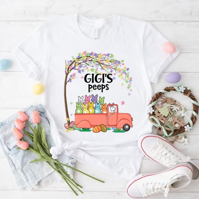 Easter Grandma Shirt – “Grandma’s Little Bunnies” Personalized with Custom Kids’ Names