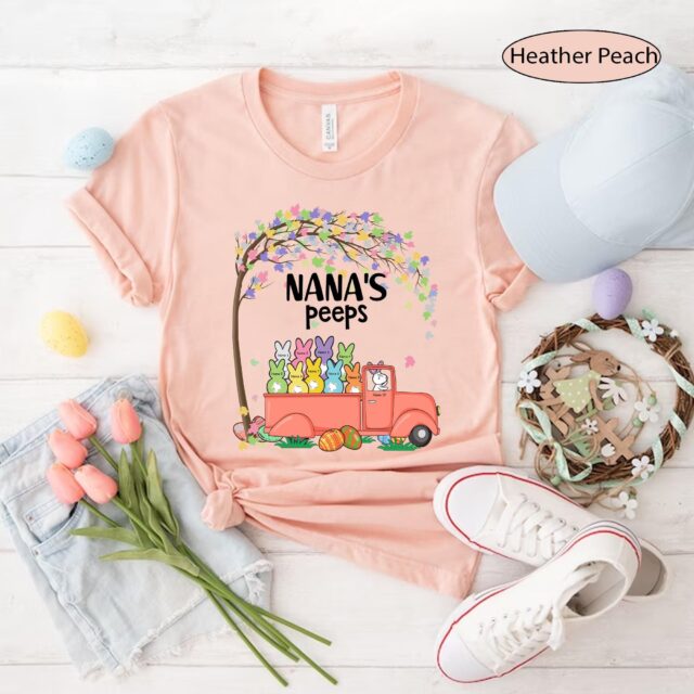 Easter Grandma Shirt – “Grandma’s Little Bunnies” Personalized with Custom Kids’ Names