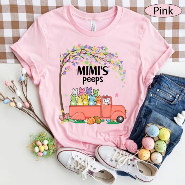 Easter Grandma Shirt – “Grandma’s Little Bunnies” Personalized with Custom Kids’ Names