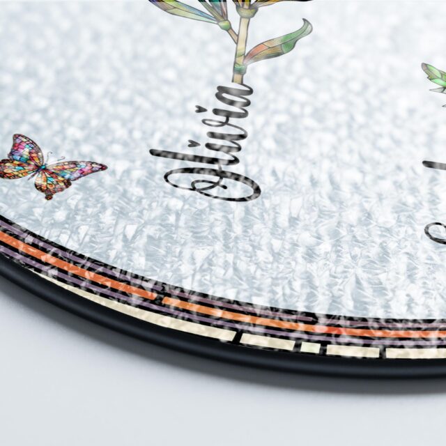 Personalized Birth Flower Stained Glass Suncatcher – “If Friends Were Flowers I’d Pick You” Friendship Gif