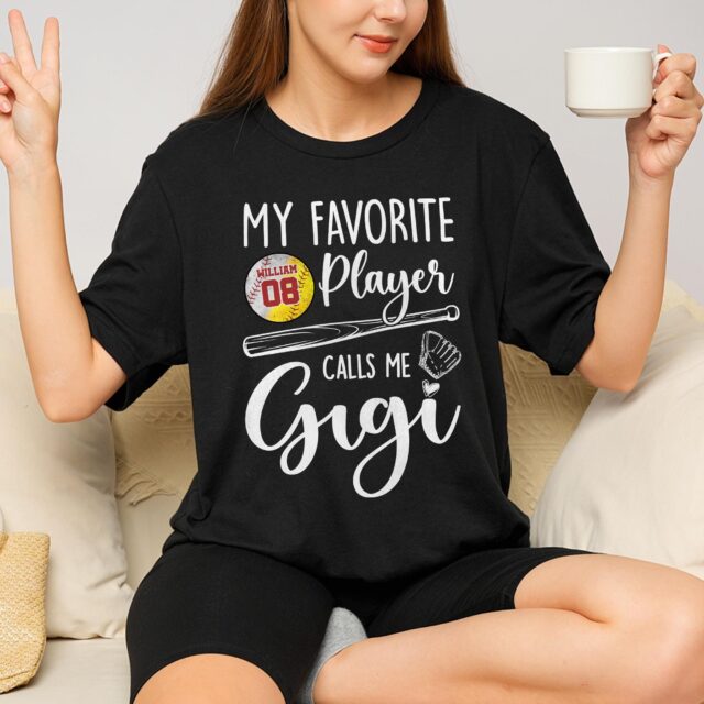 Custom Baseball Softball Mom Shirt – “My Favorite Players Call Me Nana” for Mother’s Day
