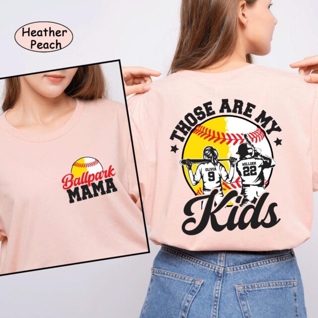 Ballpark Mama Shirt – Custom Baseball & Softball Mom Shirt for Mother’s Day