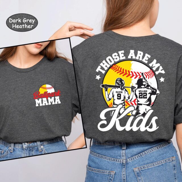 Ballpark Mama Shirt – Custom Baseball & Softball Mom Shirt for Mother’s Day