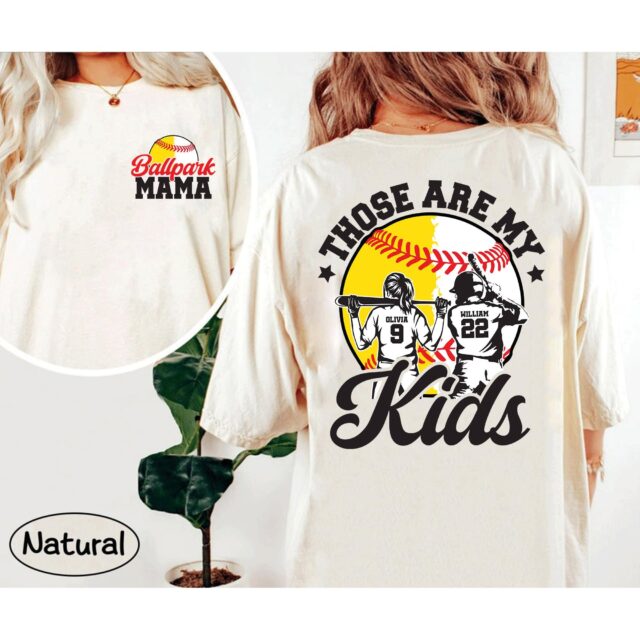 Ballpark Mama Shirt – Custom Baseball & Softball Mom Shirt for Mother’s Day
