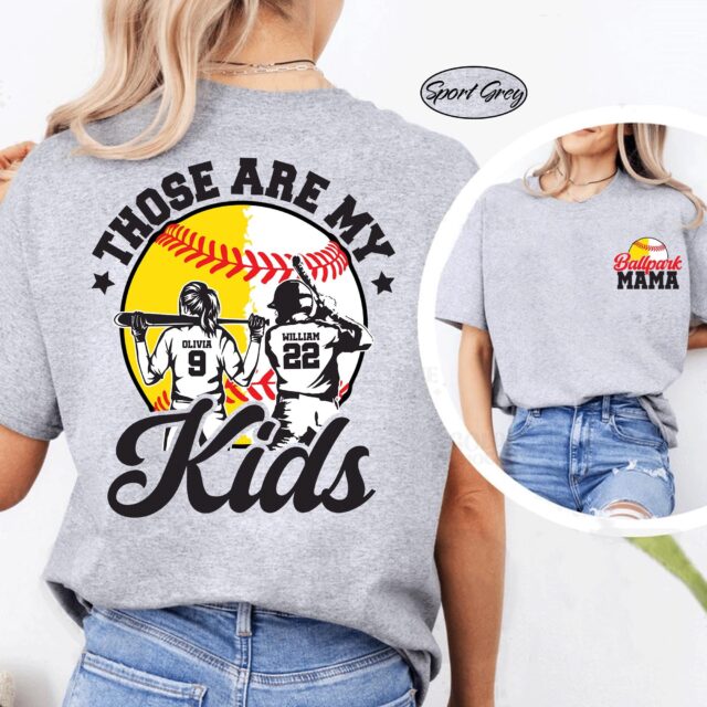 Ballpark Mama Shirt – Custom Baseball & Softball Mom Shirt for Mother’s Day